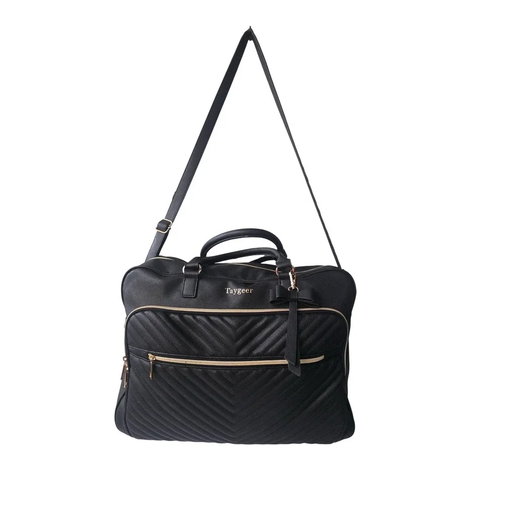 Taygeer 17 Inch Laptop Bag for Women, Large Convertible Quilted Briefcase Bac‎